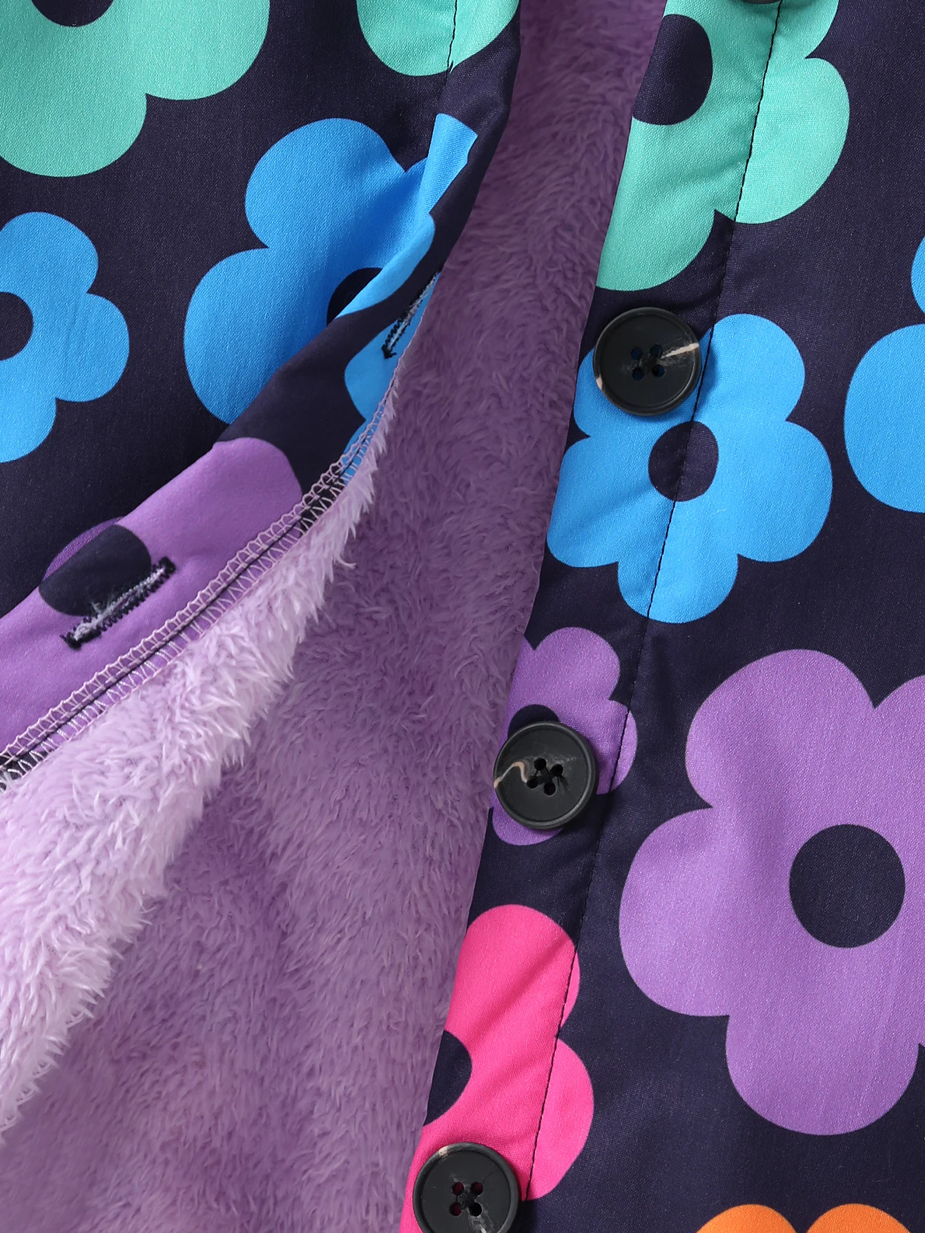 Cappotto invernale da ragazza nuovo con cappotto con cappuccio con stampa peluche adatto per tenere ai bambini caldi da medio a lungo e versatile 4