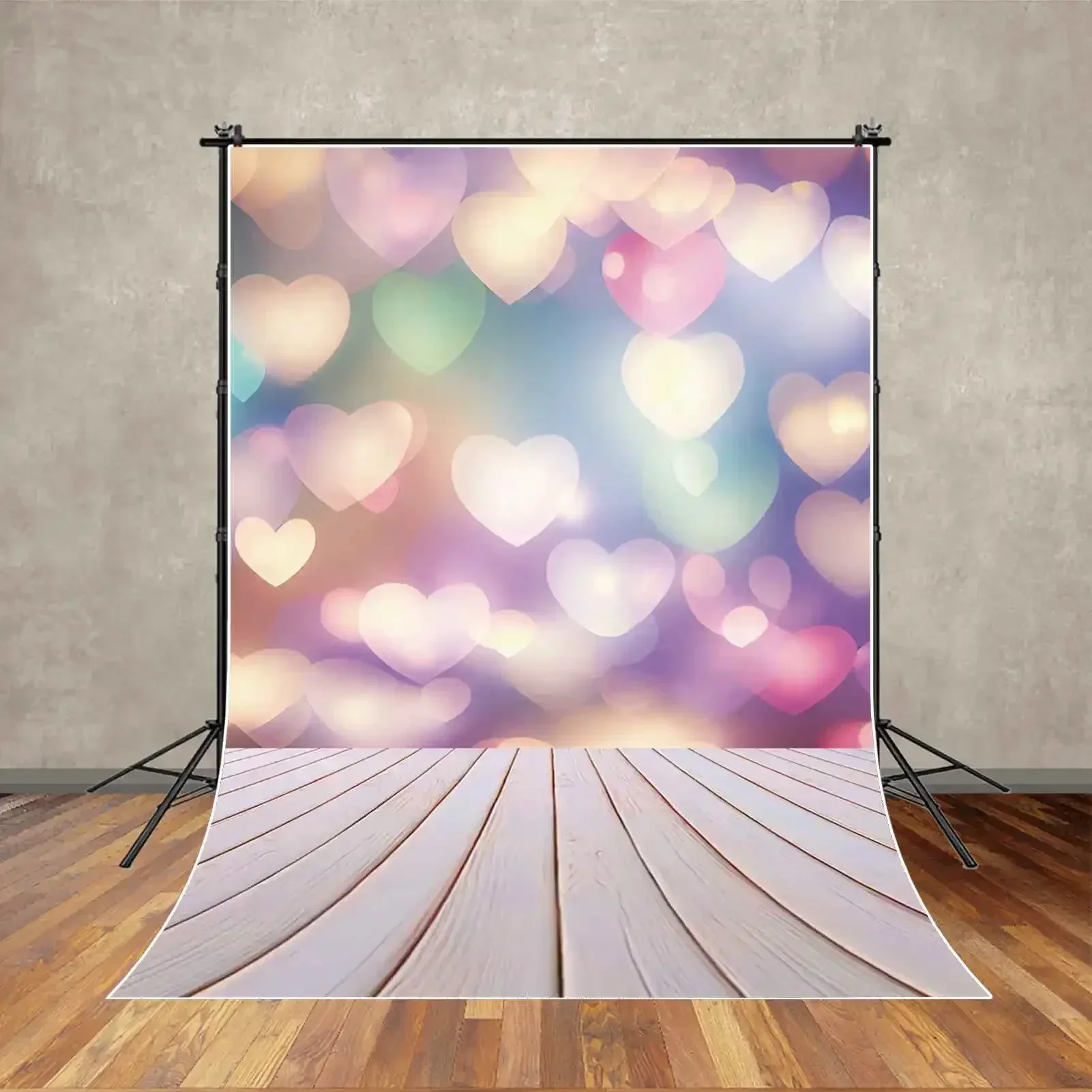 MOON.QG Fiore Verde Erba Parete Sfondo Sfondo Primavera Giardino Foresta Compleanno Ritratto Fotografia Studio Decorazione in mattoni di legno 4