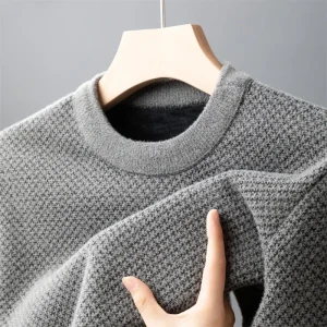 Maglione da uomo Felpe autunno inverno Pullover Maglioni lavorati a maglia comodi da uomo Maglieria calda di marca Capispalla da uomo Slim Fit 1