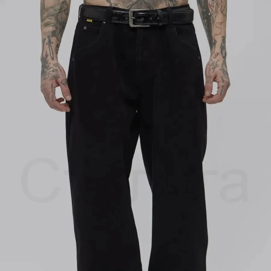 2025 Dime Jeans da uomo Dime Skate Baggy Ricamo Abbigliamento da strada casual e versatile y2k pantaloni casual a gamba larga a vita media 3