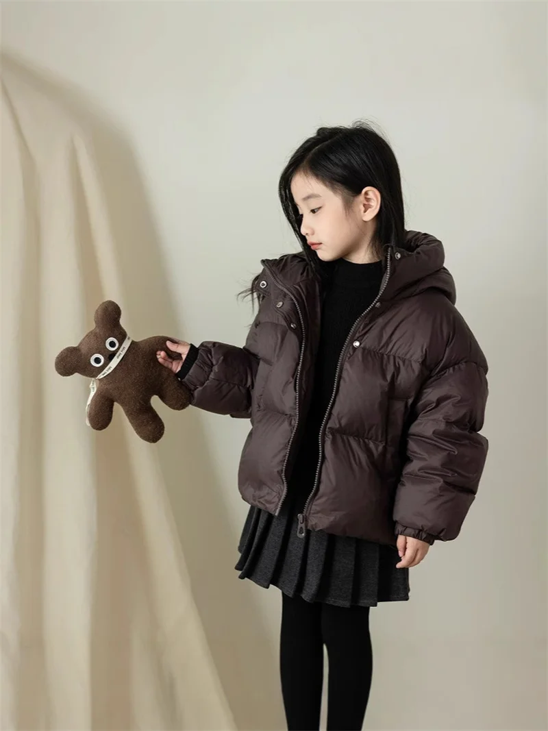 Inverno Bambini Piumini caldi Autunno Bambini Giacche imbottite in cotone Ragazzi Ragazze Abbigliamento Capispalla con cappuccio per bambini 3-12 anni 6