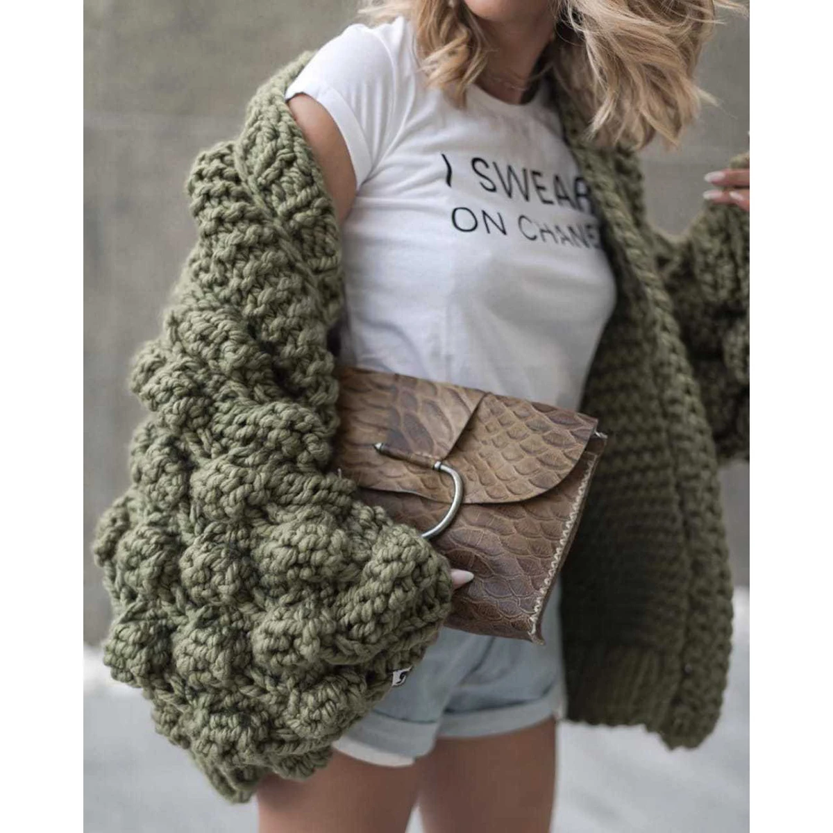 2025 inverno donna moda coreana americana manica lunga lanterna maglione cardigan lavorato a maglia donna scialle cardigan caldo casual lavorato a maglia 6