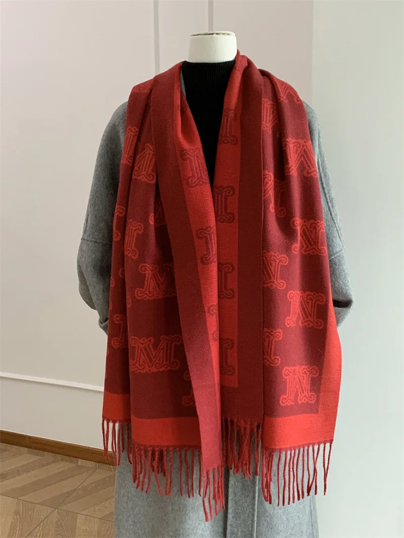 Scialle 2025, avvolgente invernale in peluche spesso caldo per donna, sciarpa morbida bifacciale, accogliente stola per aria condizionata 2