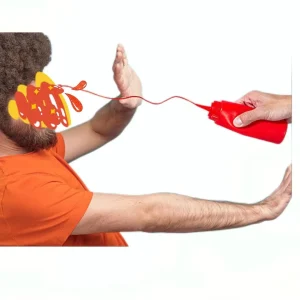 Scherzo divertente Bottiglie di ketchup Scherzi pratici Scherzo di salsa di pomodoro Bambini adulti Giocattoli fantastici Articoli spaventosi Regalo a sorpresa di ketchup falso 1