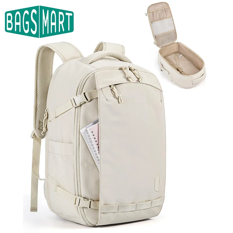 BAGSMART Zaino da viaggio per donna 30L Borsa da viaggio TSA approvata per il volo Zaino da viaggio resistente all'acqua Zaino da uomo 1