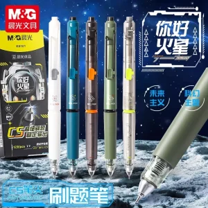 M&G Penne gel con pennino CS da 0,5 mm Penne per studenti di cancelleria per ufficio ricaricabili con inchiostro ad asciugatura rapida 1