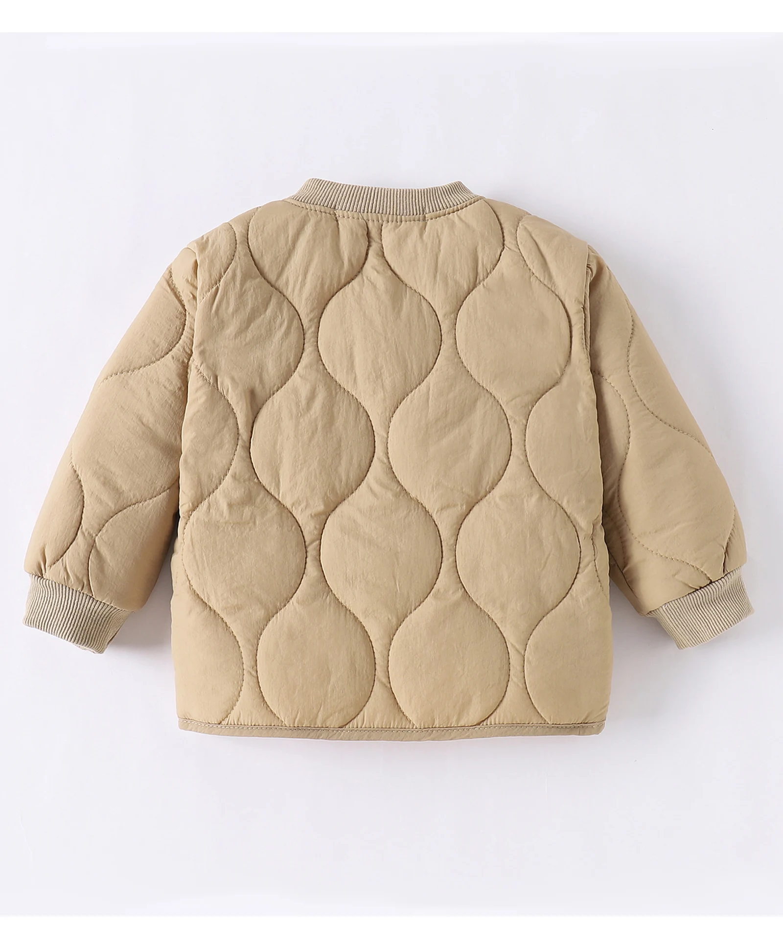 Giacca in cotone leggero monopetto tinta unita primaverile e autunnale per neonati e bambini piccoli, ragazzi e ragazze 2