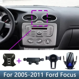 Per Ford Focus 2005 2006 2007 2008 2009-2011 Supporto per telefono per auto Speciale staffa fissa Base di ricarica wireless Accessori interni 1