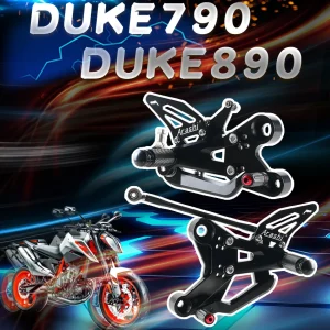 Moto poggiapiedi pedana pedale pedana Rearset Pedane Per DUKE790 DUKE890 2018 2019 2020 2021 2022 2023 Poggiapiedi 1