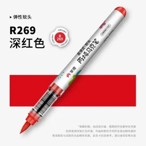 1 PC 36 colori vernice acrilica penne pennarelli punta pennello pennarelli per pittura su roccia materiale scolastico di arte di Natale cancelleria 1