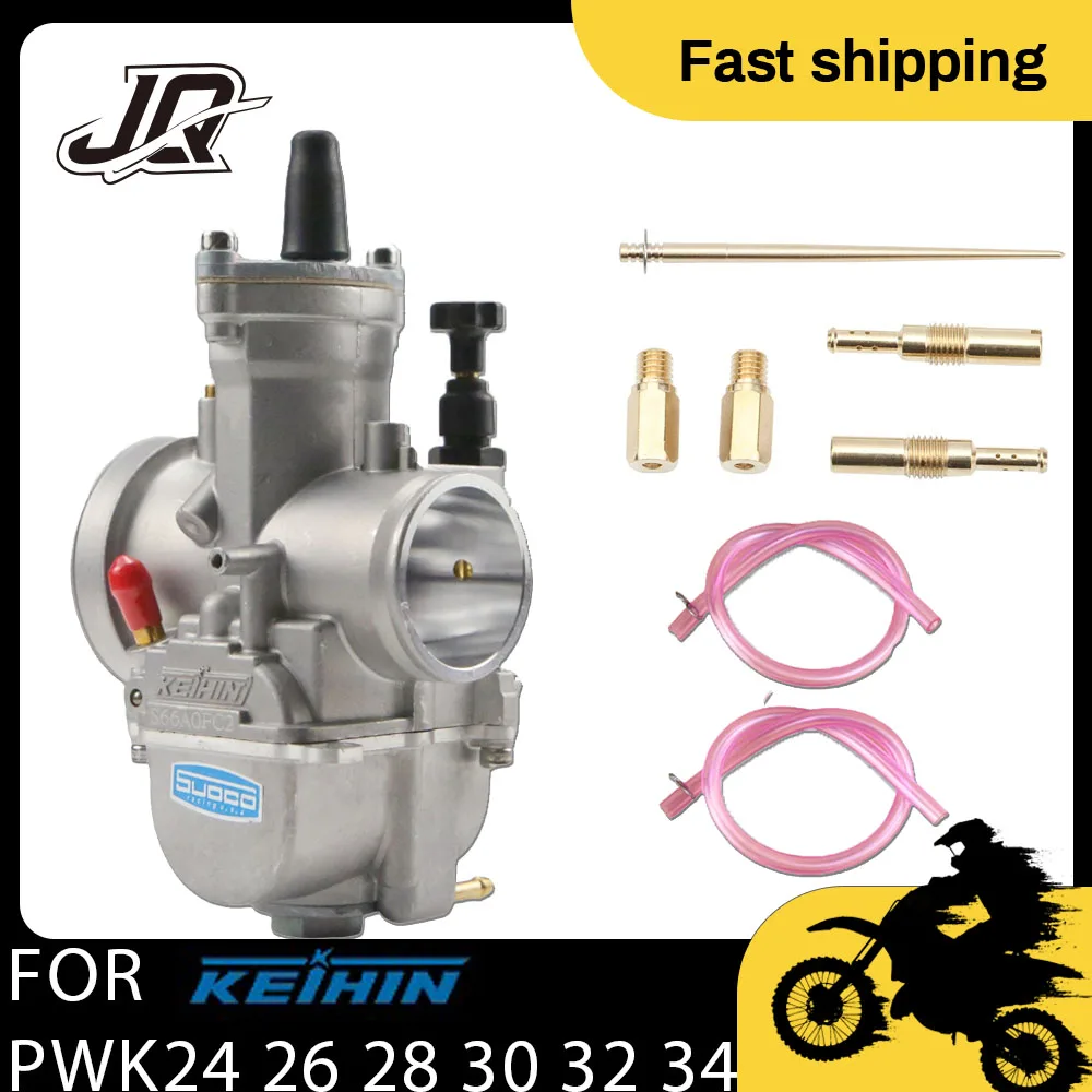 Per Keihin PWK Con Power Jet Moto Carb 2T 4T ATV Quad Go Kart 75-250cc Moto Universale Carburatore PWK24 26 28 30 32 34mm 1