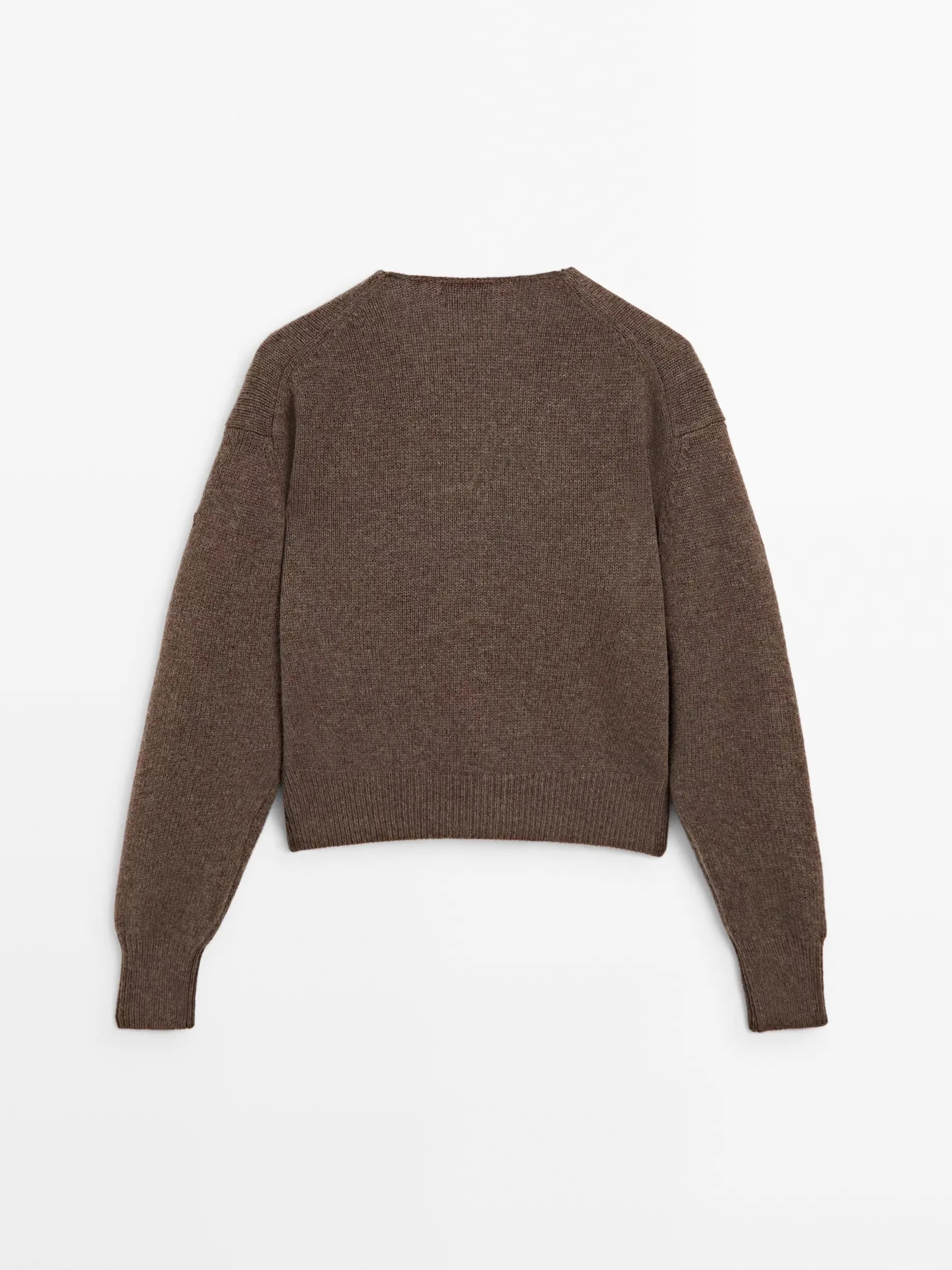 Ethereal MD 2025 massidutti autunno nuovo stile di giacca cardigan lavorata a maglia con cerniera in misto lana con scollo a V marrone rilassato casual da donna 6