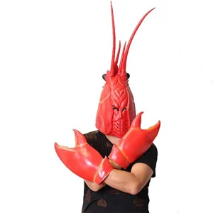 Divertenti guanti con artigli di granchio e aragosta, oggetti di scena per armi, costume cosplay di Halloween, maschera per aragosta animale, accessori per carnevale 1