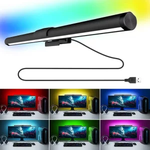 Eye-Care Illuminazione con attenuazione continua Lampada da scrivania a LED Monitor Barra luminosa Lampada da tavolo Monitor per computer Barra luminosa per schermo per giochi di lavoro 1