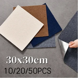 Tappeto autoadesivo quadrato 30x30 cm Peel Stick Tappetini adesivi rimovibili per arredo casa fai da te Piastrelle Corridoio interno 1