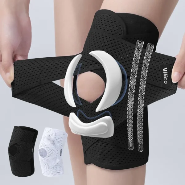 Cuscinetti per menisco Sport Corsa Basket Alpinismo Protezione articolare Cinghia rotulea Ginocchiere per gomiti leggere e traspiranti 1