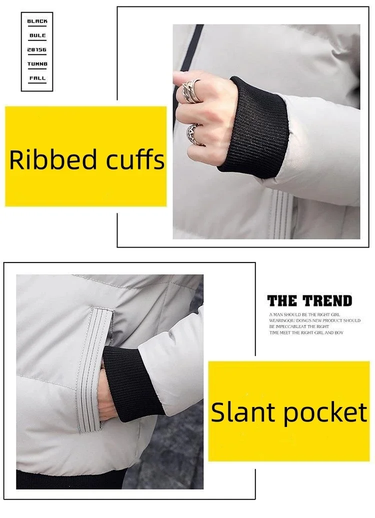 Giacca spessa Red Bull con calda giacca di cotone, giacca antivento con colletto alla coreana per sport all'aria aperta autunnali e invernali 6