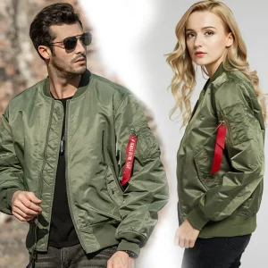 Bomber jacket Bomber Jackets uomo Casual Solid Zipper Pilot Jacket Green New Slim Fit cappotti maschili Mens Military New pilot Air Men 1