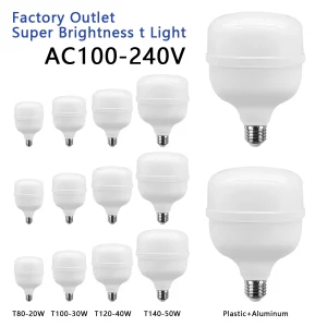 1-5 pz Lampadina A LED AC 110 V 220 V E27 lampada A LED 20 W 30 W 40 W 50 W Lampada HA CONDOTTO LA Luce Bombilla Faretto Lampada di Illuminazione per la casa derection 1
