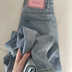Jeans larghi da donna a gamba larga Lady Vintage Y2K Punk Pantaloni in denim larghi a vita bassa Streetwear Moda Trashy Pantaloni lunghi da pattinaggio 1