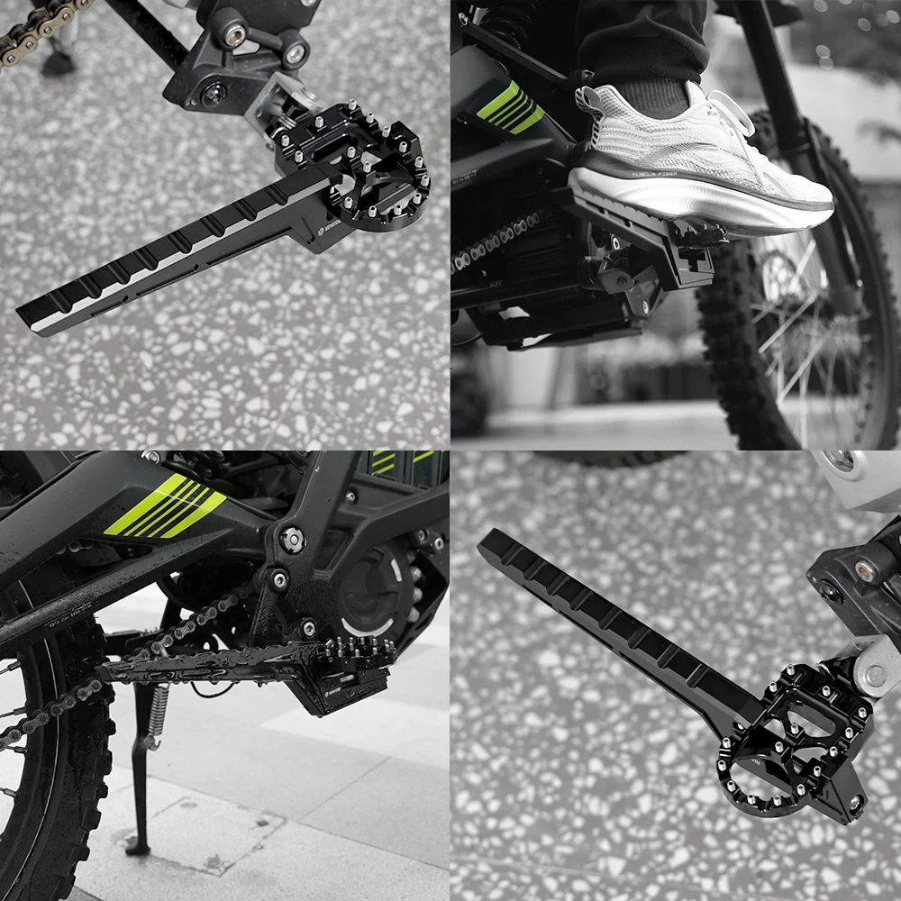 Moto Passeggero Piede Estensore Pedane CNC Motocross Dirt Bike Off-Road Accessori Per VTB VENTUS ONE Universale 4