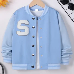 Inverno ragazza ragazza carino freddo e caldo lettera ricamato monopetto giacca cappotto principessa festa di compleanno abbigliamento Casual 1