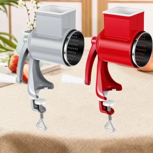 Mulino per cereali a manovella con morsetto da tavolo Smerigliatrice manuale per alimenti antiruggine con 2 lame accessori da cucina oggetti gadget oggetti 1