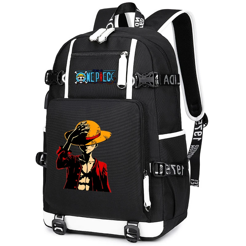 3 pz/set Anime One Piece Stampato Zaino con Borsa a Tracolla Pengcil Caso per Adolescente Ragazza Ragazzo Ritorno A Scuola Bookbag Zainetto 4