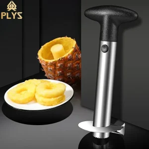 Affettatrice per sbucciare il nucleo Coltello per frutta e verdura Gadget in acciaio inossidabile Accessori da cucina Pelapatate per ananas Taglierina a spirale 1