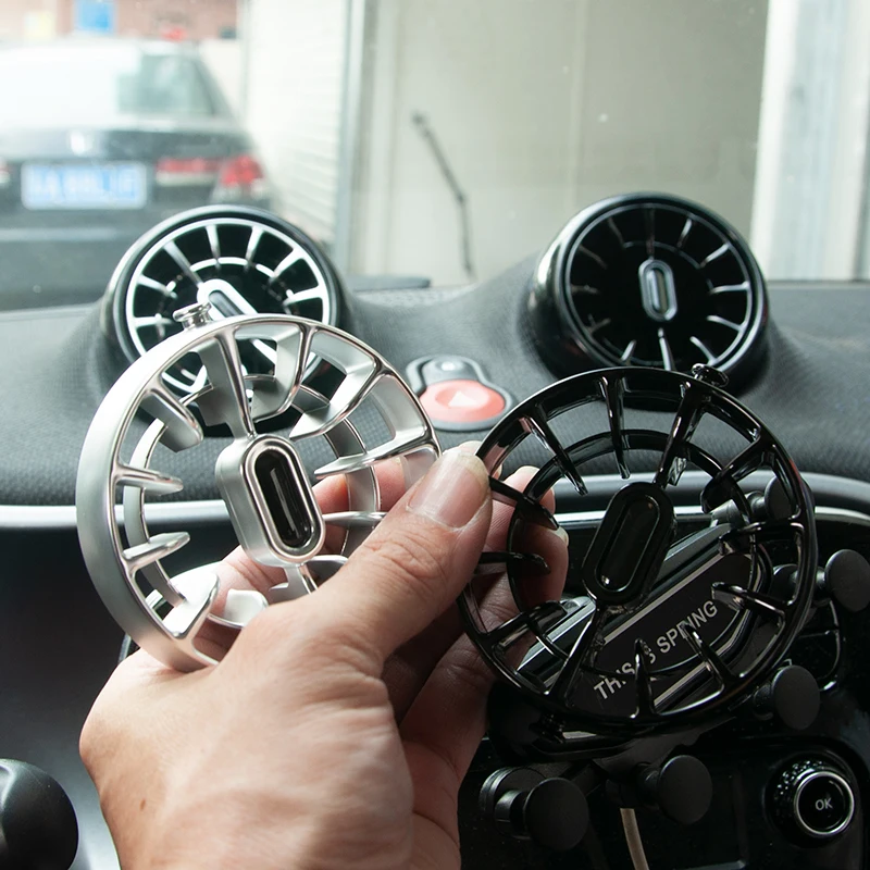 4 pz Cruscotto Sfiato Sostituzione Uscita Aria Direzione del Vento Regolazione Vortex Per Mercedes Smart 453 Fortwo Forfour Parti di Automobili 3