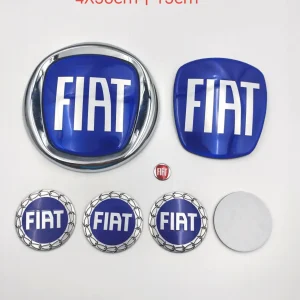 7 pezzi per fiat adesivo emblema auto logo anteriore ruota paraurti posteriore porta posteriore adesivo di controllo remoto accessorio per lo styling del bagagliaio 1