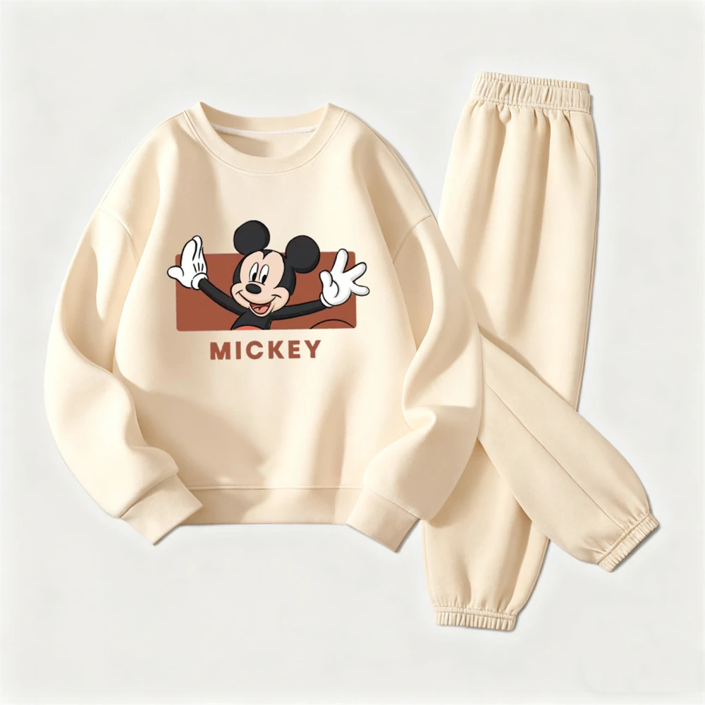 Abiti a maniche lunghe per bambini Bella felpa con cappuccio girocollo Pantaloni tutto-fiammifero Due pezzi Set di abbigliamento casual allentato per bambini Abbigliamento per bambina 3