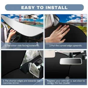 Parabrezza per finestrino anteriore per auto, parasole per camion, isolamento termico, protezione UV, protezione, accessori per interni 1