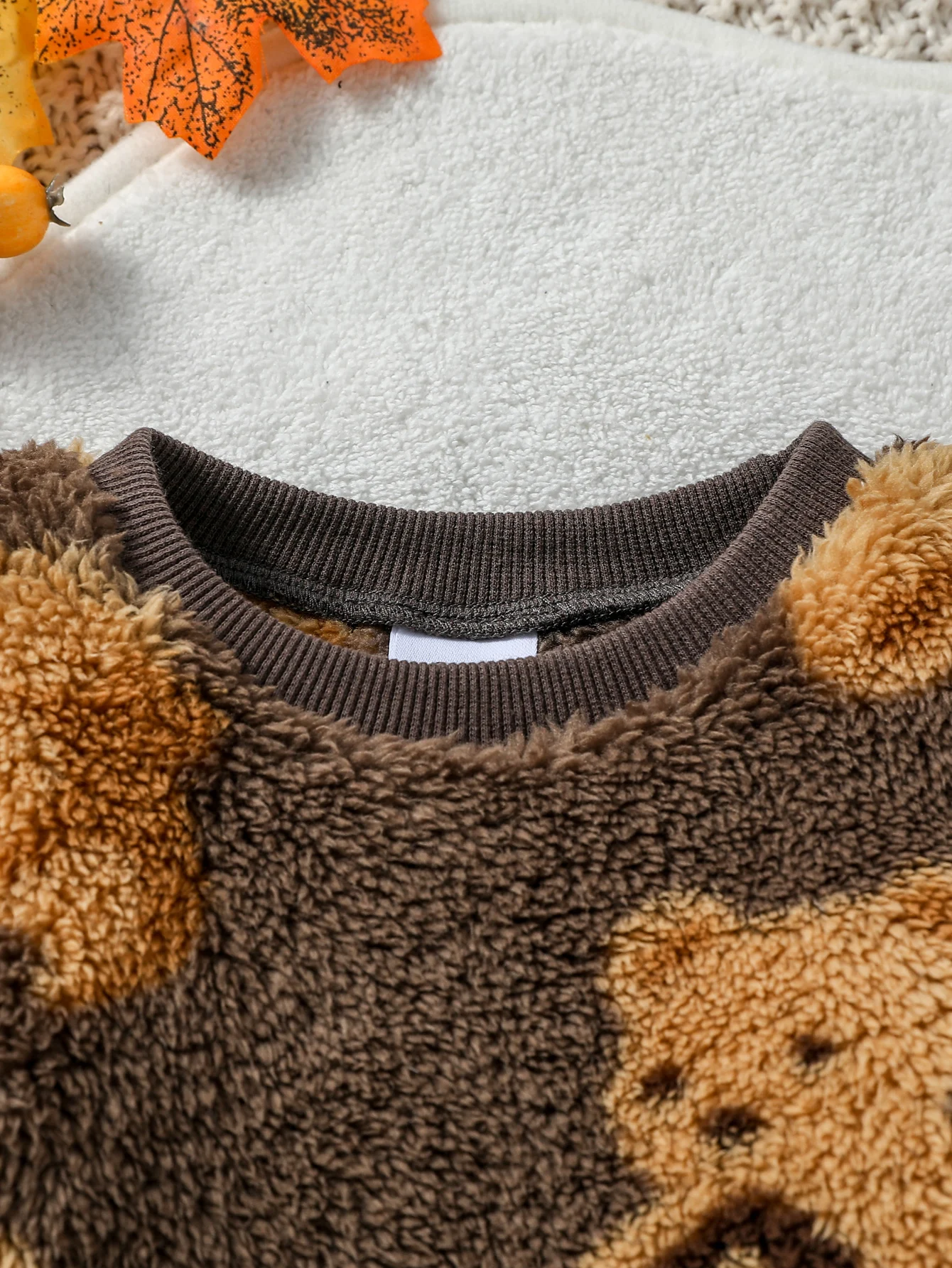 2024 nuovo stile 6M-3Y bambino unisex 2 pezzi neonato/bambino inverno simpatico orsetto peluche maglione pantaloni set casual 5