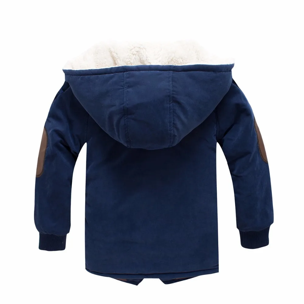 2-10 anni inverno più pile caldo ragazze ragazzi giacca in cotone spesso cappotto con cappuccio per i bambini del ragazzo resistere all'usura fredda severa 4