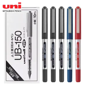 Giappone Uni Penne Gel Penna a sfera liquida diritta 0,5/0,38 mm UB-150 Grande capacità Nero Rosso Blu Cancelleria per ufficio scolastico 1