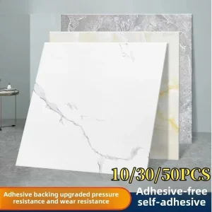 10/30/50PCS Addensato autoadesivo Decor Wall Sticker Marmo Piastrelle Pavimento Adesivo PVC Impermeabile Wc Cucina Pavimento di Casa 1