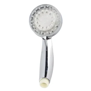 Soffione doccia a LED Sensore di temperatura della luce incandescente dell'acqua che cambia colore a 3 colori Bagno 1