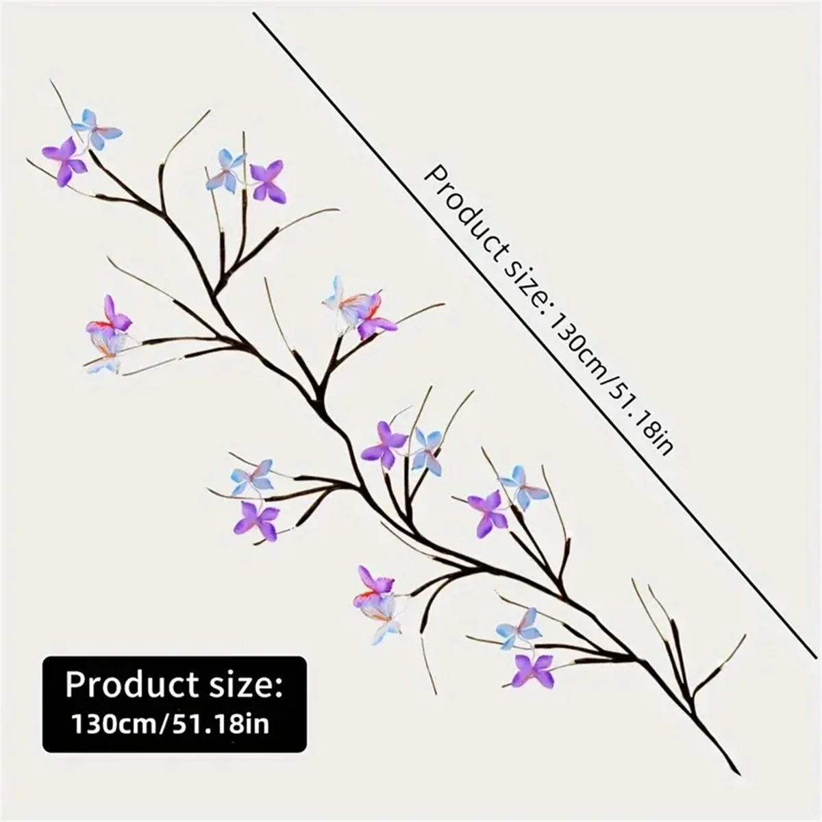 1PC/2PC 30Led Willow Vine String Light 1.3M 8 modalità USB Farfalla Festival Decorazione della stanza Luci da parete per interni ed esterni 6