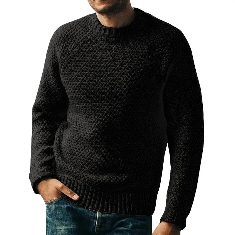 Plus size 3XL Maglione oversize da uomo 2025 Casual Solid O-Collo Pullover lavorato a maglia da uomo Maglioni Slim Maglieria a maniche lunghe Pull Homme 5