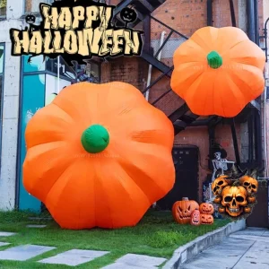 Zucche gonfiabili di Halloween Decorazioni modello da cortile Luci a LED integrate All'aperto per oggetti di scena a tema decorativo per vacanze da giardino 1