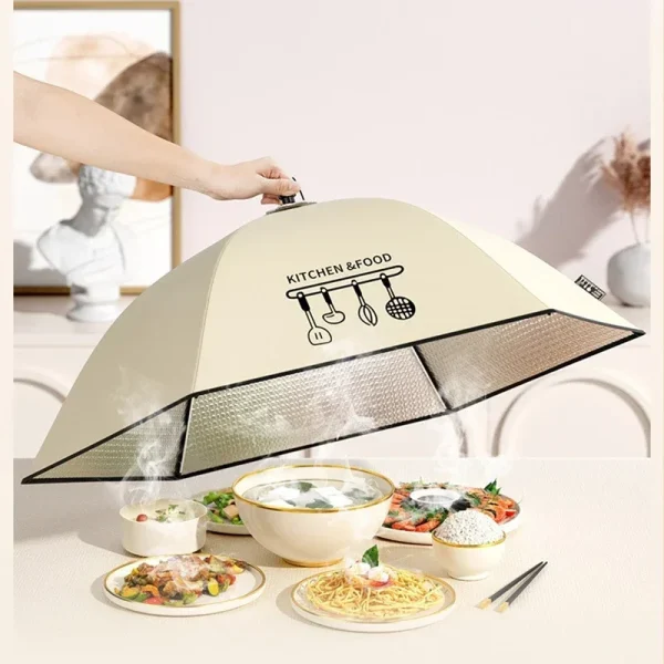 Copertura isolante per alimenti Copertura invernale pieghevole antipolvere per tavolo da pranzo Copertura per alimenti Copertura per utensili per verdure di riso Accessori per gadget da cucina 2