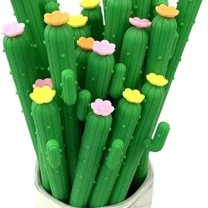 Penne gel a rullo a forma di cactus all'ingrosso Set Strumenti di scrittura Scuola Home Office Cancelleria Kawaii Regalo per ragazze per bambini Ritorno a scuola 1