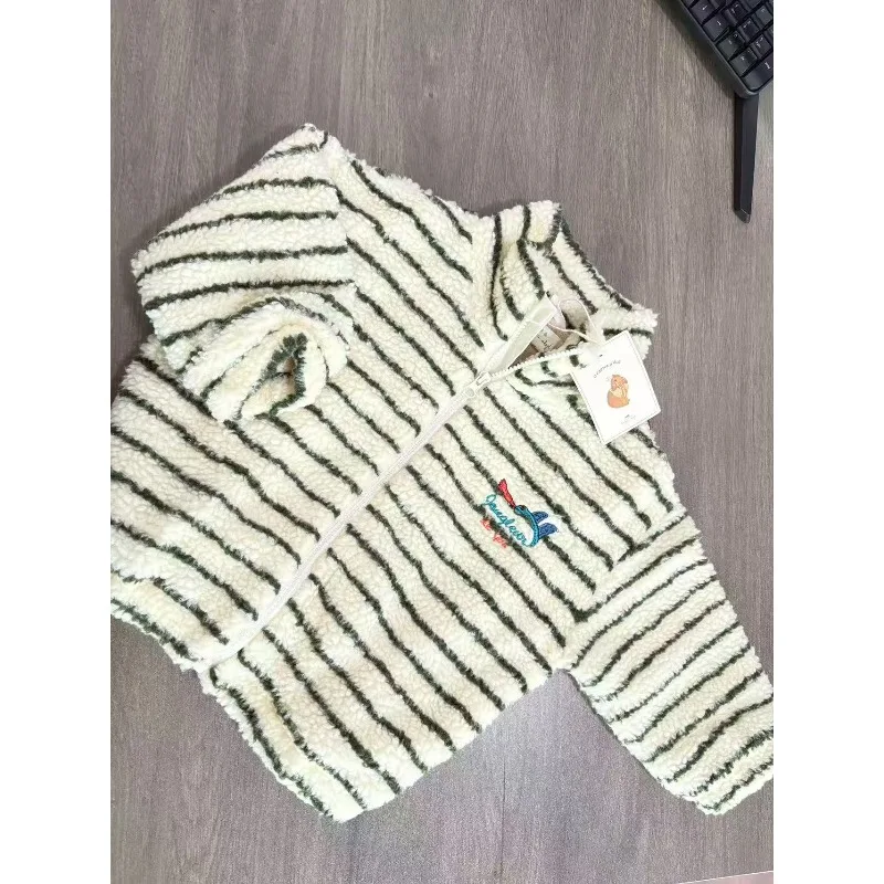 Cappotto Bambini Vestiti imbottiti in cotone KS 2025 Inverno Nuovi bambini Cappotto in lana di agnello Ragazzi Bomber Giubbotti Abbigliamento per bambini 2