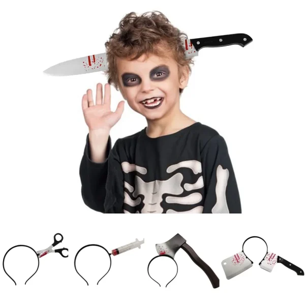 Halloween fascia Horror puntelli sangue falso Ax seghe coltello Costume Cosplay per la festa di Halloween Masquerade decorazione Mischief 4