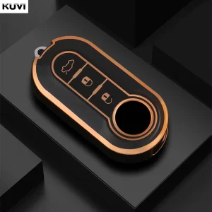 3 pulsanti TPU Car Flip Key Case Cover per Fiat Ducato 500 500L Panda Grande Punto Lancia Musa Auto Shell Fob accessori 1