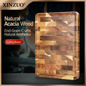 XINZUO tagliere in legno di Acacia taglio pane frutta carne qualità cucina tagliere in legno utensili da cucina antiscivolo 1
