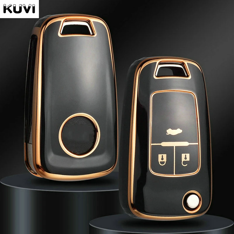 Placcatura TPU Caso Chiave Dell'automobile Borsette Copertura Fob Per Chevrolet Cruze Aveo Trax Sail Malibu Captiva Opel Vauxhall Astra J Corsa Insignia 1