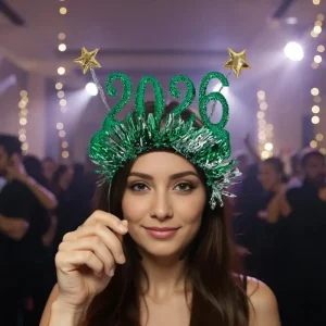 2026 Decorazione per fascia natalizia Fascia creativa Decorazione per festa di Natale Fotografia 1