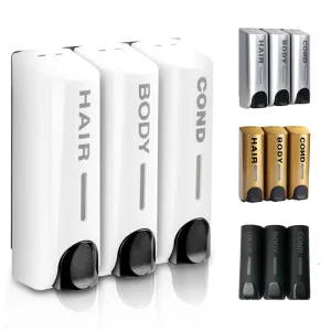 Dispenser di sapone singolo/doppio/triplo da 350ml Dispenser per Shampoo da bagno con doccia a parete contenitore per sapone liquido accessori per il bagno 1